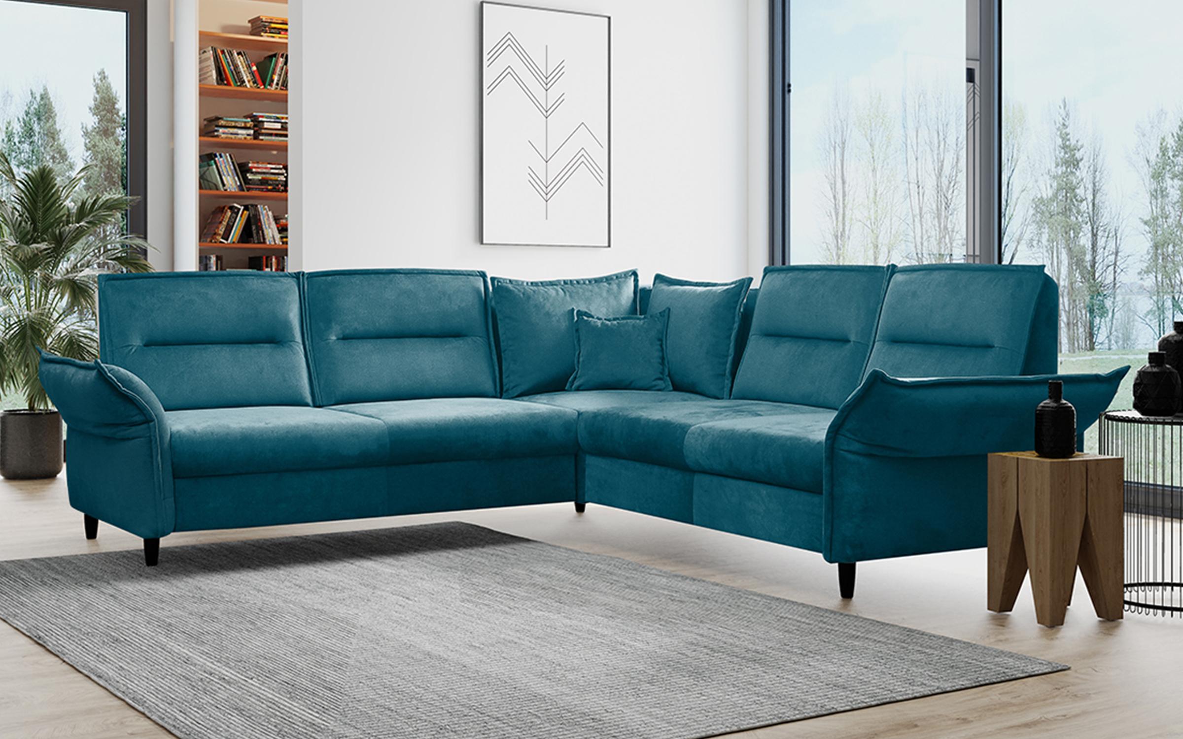 Γωνιακός καναπές Arimar II, μπλε  1